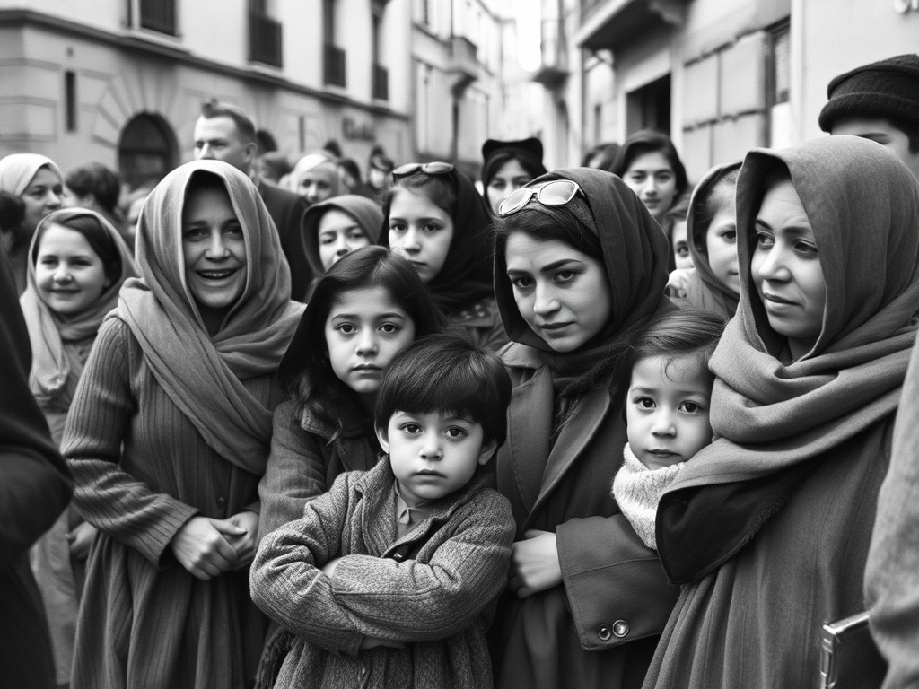 Mujeres y niños contra el hambre en Coruña (1919)